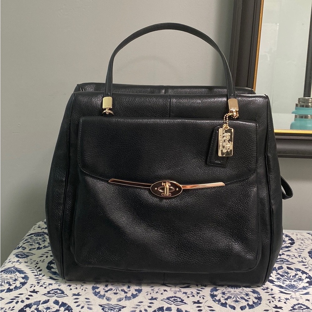 Black Leather Coach bag